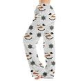 thumbnail image 2 of Lumtrix Christmas Pajama Pants Women Oversized Funny Snowman Print Comfy Drawstring Long Pj Bottoms White M, 2 of 6
