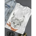 thumbnail image 3 of Cute Lynx T-Shirt Women -Image by Shutterstock, Female Medium, 3 of 4