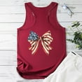 thumbnail image 5 of Aboser American Flag Tank Top Women 4th of July Tanks Going Out Tops for Women USA Flag Stars Stripes Vest Shirts Cute Bow Graphic Tees Sleeveless Patriotic Tshirts, 5 of 6