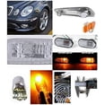 thumbnail image 2 of Mercedes Benz W211 E-Class Clear Side Marker Bumper Lights+T10 Chrome/Amber Bulb, 2 of 2