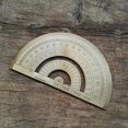 thumbnail image 5 of Regla transportadora de latón duradera, herramienta de medida de ángulo, papelería, regalo de geometría matemática para estudiantes y niños, 5 of 5