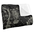 thumbnail image 3 of The Lord of The Rings Blanket, 36'x58' Black Map of Middle Earth Silky Touch Super Soft Throw Blanket, 3 of 6