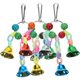thumbnail image 3 of 3pcs Parrot Bell with Hanging Metal Pendants for Parakeets and Caged Birds – Bite Resistant Bird Toy for Cage Play and Entertainment, 3 of 4