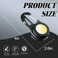 thumbnail image 2 of HIBIBUD Flashlights High Lumens,Aluminum Alloy Material Led Flashlight,Keychain Design Flashlight Camping,Black4, 2 of 7