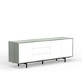 thumbnail image 5 of Atlas 78" x 28" Highboy Modern TV Stand Cabinet And Sideboard - Grey Frame, White Door/Drawers, Black Base, 5 of 8