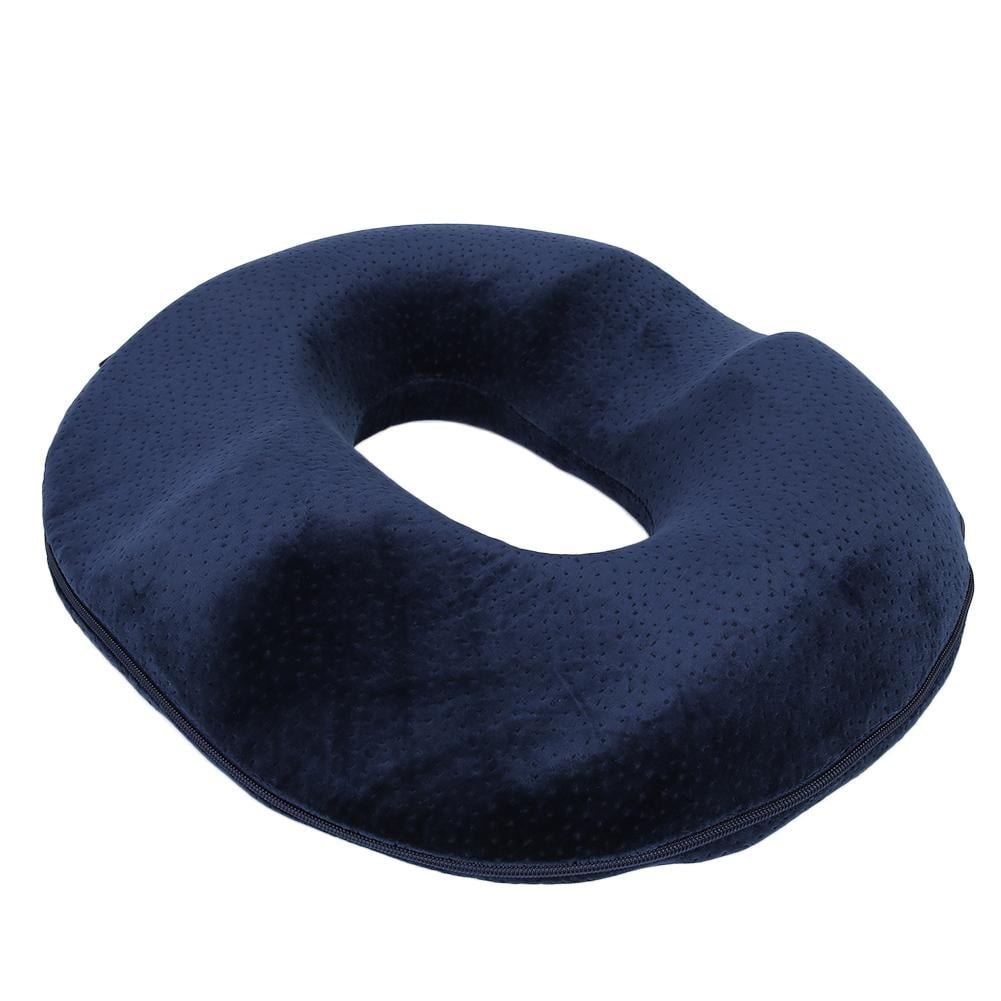 Emoobin Donut Pillow Hemorrhoid Tailbone Cushion Sciatica,18 Inches Black Post Natal Bed Sores Orthopedic Pain Relief Pillow for Pregnancy Coccyx