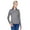 Charcoal Heather, variant on Ladies Cool & Dry Heathered Performance Quarter-Zip-8618W