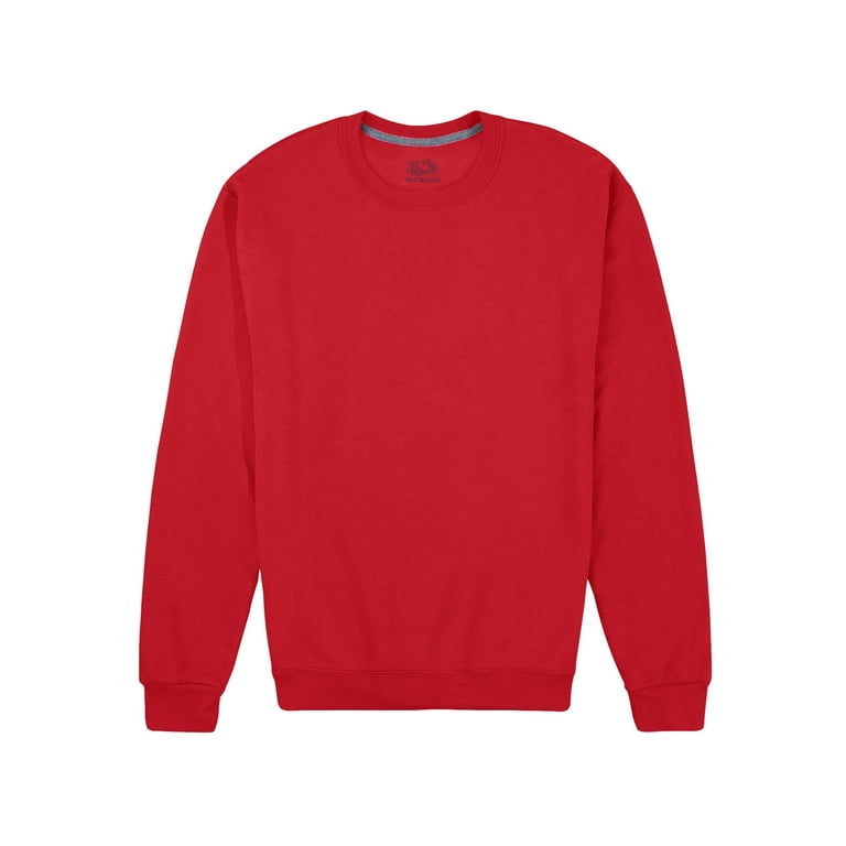 Fruit of The Loom Men's Sweatshirt - Red - XL