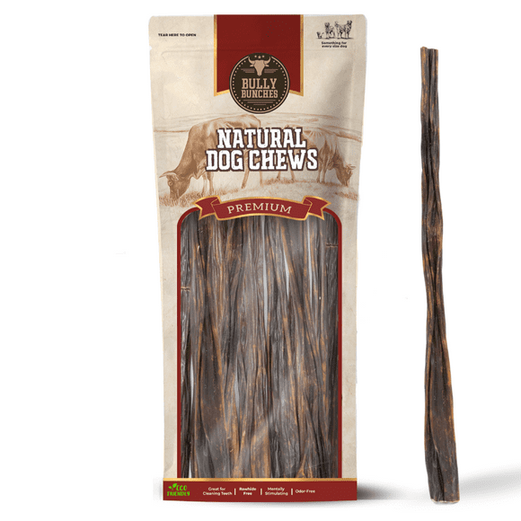 Bully Bunches 12" Beef Jerky Sticks Odour Free All Natural Dog Treats 10 Pack