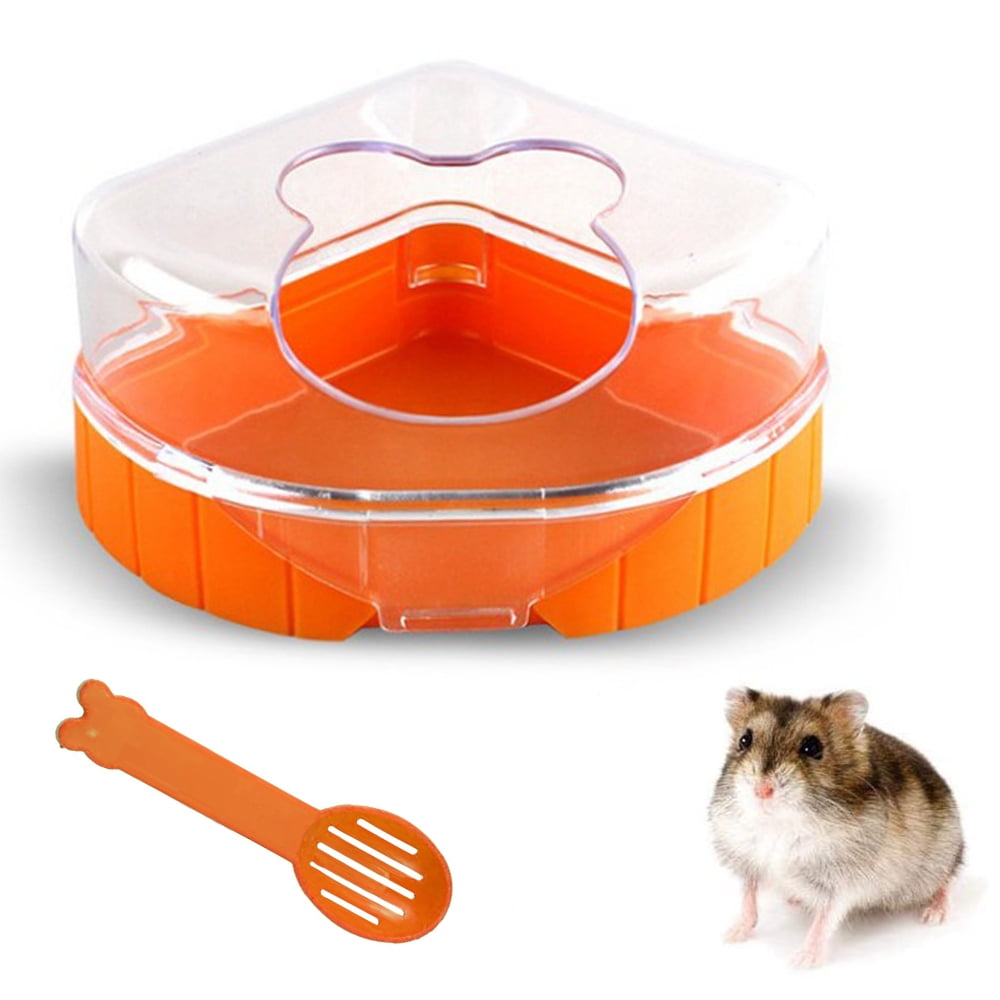 Hamster Sand Bathroom with Shovel, Small Pet Sand Bathroom Large