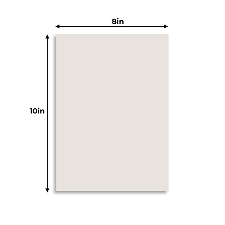  Mat Board Center, 8x10 Picture Backing Board, Uncut Photo Mat  Board (Off White, 10 Pack)