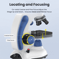 thumbnail image 5 of FOKOOS Microscope for Adults with Slides 40X-1000X Compound, Phone Adapter, Dual LED, 5 of 8