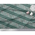 thumbnail image 3 of Soimoi Velvet Fabric Leaves & Floral Block Decor Fabric Printed Yard 58 Inch Wide, 3 of 3