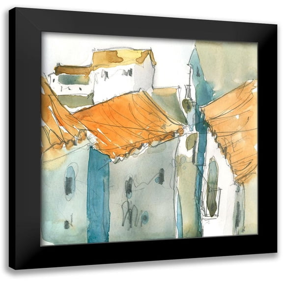 Dixon, Samuel 12x12 Black Modern Framed Museum Art Print Titled - Nerja Moment I
