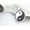thumbnail image 2 of Collar con colgante de acero inoxidable con símbolo Yin Yang en blanco y negro Taijitu Ying para hombre, adornos navideños, regalos Xemadio CJWUS-4857, 2 of 4