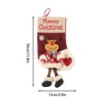 thumbnail image 3 of Darzheoy Christmas Stockings, 2 Pcs Long-Leg Reindeer Doll Embroidery, Indoor Outdoor Christmas Decorations, Holiday Family Decor, Mantel Decor for Fireplace Home, 3 of 7