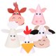 thumbnail image 4 of KAKOWELY 5 gorros de cumpleaños para niños y bebés, con forma de animal, para decorar fiestas de cumpleaños, estilo aleatorio., 4 of 5