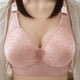 thumbnail image 2 of Ropa interior de sujetador de perspectiva calada cómoda de Color sólido para mujer sin llantas Fridja  nalpqowj35192, 2 of 9