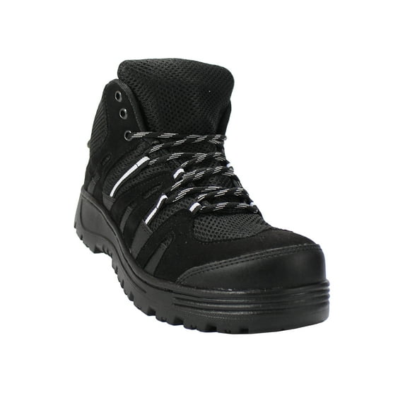 BOTA DE TRABAJO DE HOMBRE NEGRO PIEL MARCA LEON 2048