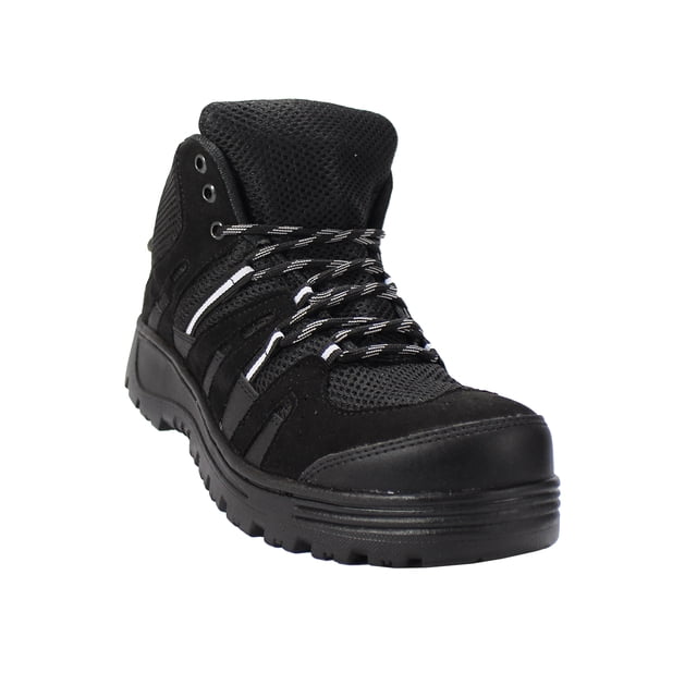 BOTA DE TRABAJO DE HOMBRE NEGRO PIEL MARCA LEON 2048