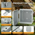 thumbnail image 3 of Junction Box Outdoor Electrical Box Enclosure with Mounting Plate Distribution Box, 3 of 8