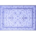 thumbnail image 1 of Ahgly Company Indoor Rectangle Persian Blue Traditional Area Rugs, 7' x 9', 1 of 4