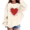thumbnail image 2 of Ruyang Girls Long Sleeve Crew Neck Pullover Sweater Valentines Shirt Long Sleeve Love Heart Tops Graphic Clothes Festival Jacket, 2 of 5