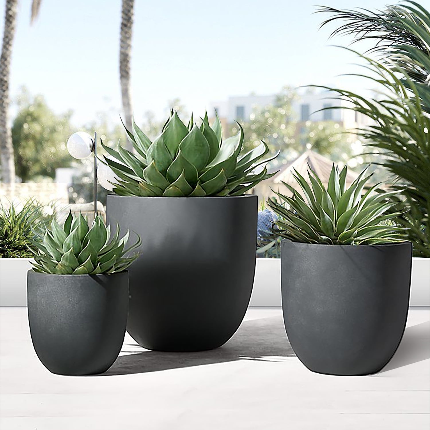 Extra Large Round Outdoor Planter Pot 30 Diameter