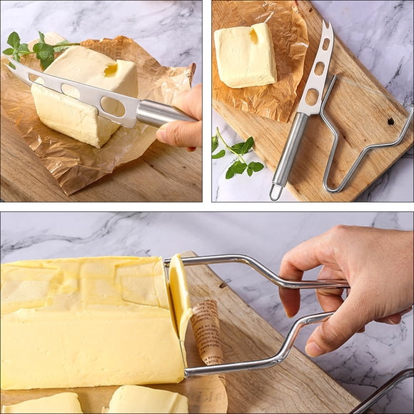 SKISUNO 1 Set Cheese Making Kit Stainless Steel Ergonomic Cheese Cutting Tools Cooking Families