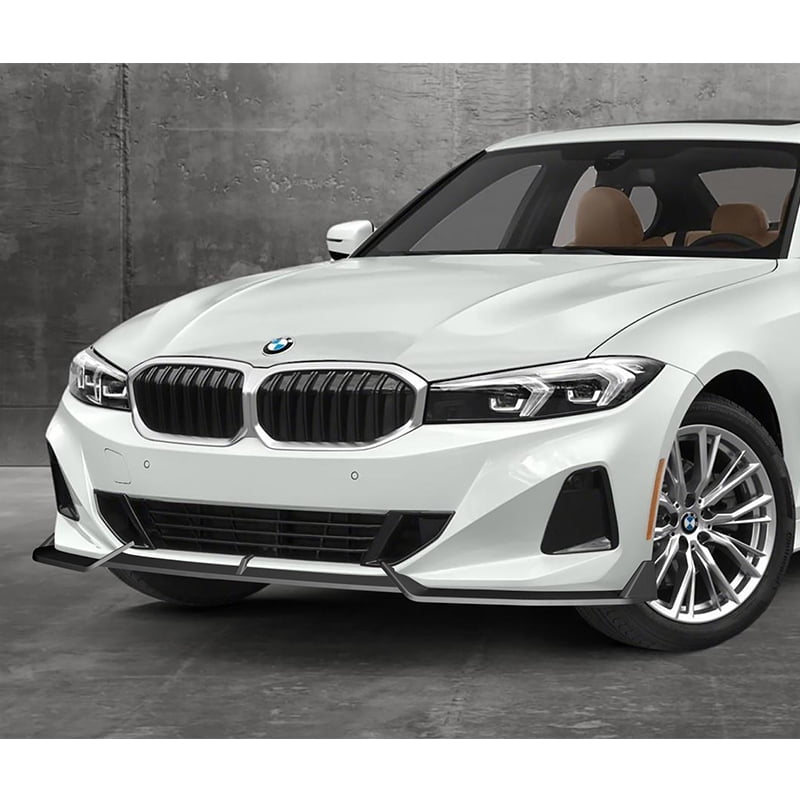 Stay Tuned Performance For 2023-2026 BMW 3-Series G20 Base Matt Black Front Bumper Lip Spoiler GT-Style