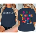 thumbnail image 5 of Alitao Graphic Tees T Shirts Oversized Shirts For Women Shirt Verse T Shirt God Is Within Her Tees Inspirational Tops Tshirts Shirts Summer Tops Navy M, 5 of 8