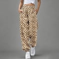thumbnail image 2 of WERYOUNG Girl's Pants Elastic Waist Leopard Print Kids Everyday Wear Fashionable Joggers Trousers Home Lounging Comfortable Soft Toddler Slacks, 2 of 4