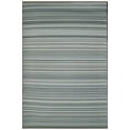 thumbnail image 1 of Erbanica Fiesta Tapis Réversible Gris à Rayures pour Intérieur et Extérieur, 5 Pieds x 8 Pieds, Écologique, Faible Entretien, 1 of 2