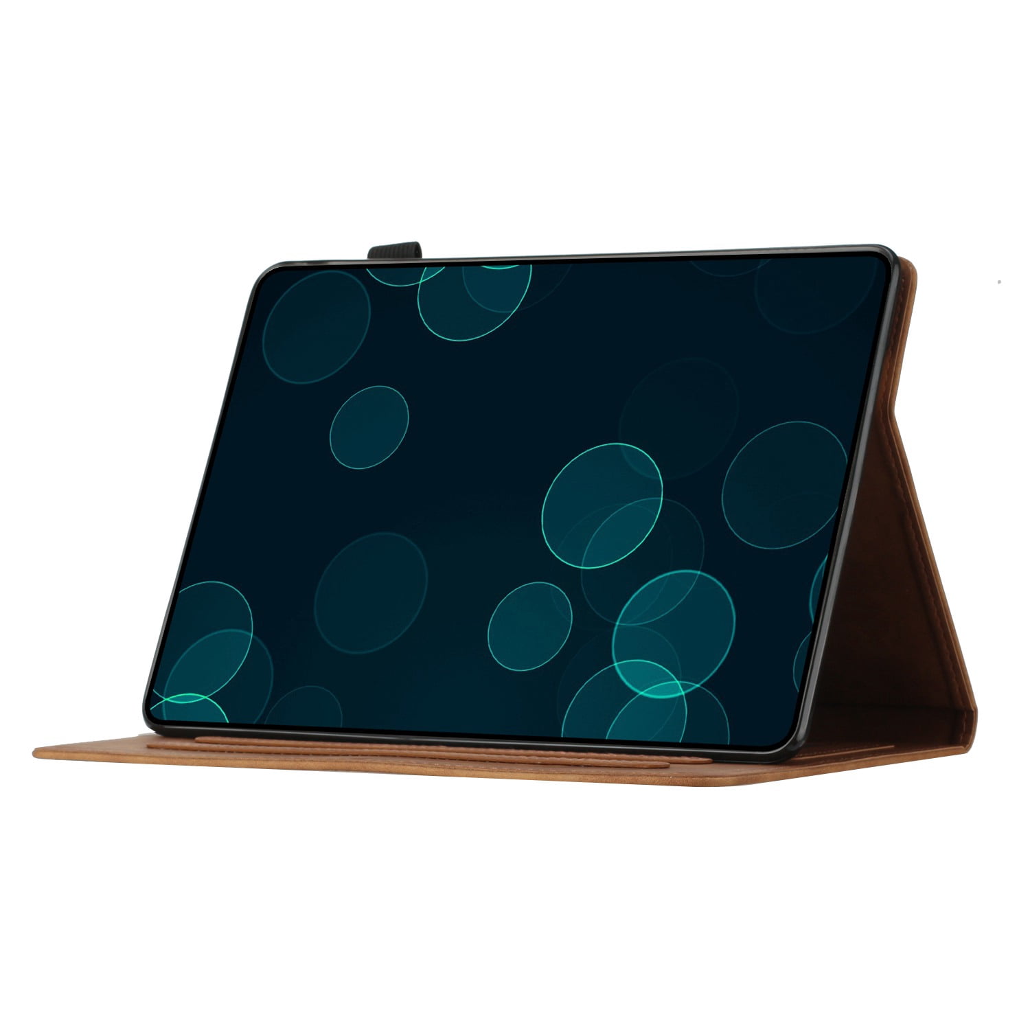 Allytechgroup iPad Air 11 Case 2024, Embossed Coconut Tree Pattern Cover, Auto Sleep Wake Function with Flip Cover Stand and Pencil Holder Case for Apple iPad Air 11 Inch 2024 Tablet,Brown