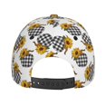 thumbnail image 4 of Baseball Cap, plaid Pumpkin Daisy Trucker Hats Women Dad Hat for Workouts - Baseball hat Adjustable Size, 4 of 7