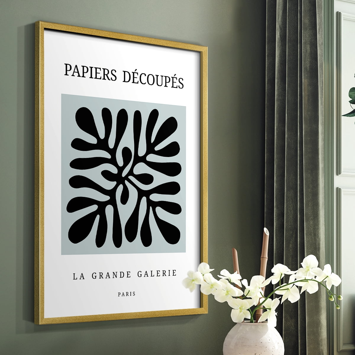 Matisse CCCXCII in Gold Solid Wood 8 x 10 Framed Print