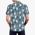 thumbnail image 4 of Balery Forest Rabbit Printed Men’s Short Sleeve Polo Shirt, Midweight Men's Shirt,Golf Polo shirts -3X-Large, 4 of 9