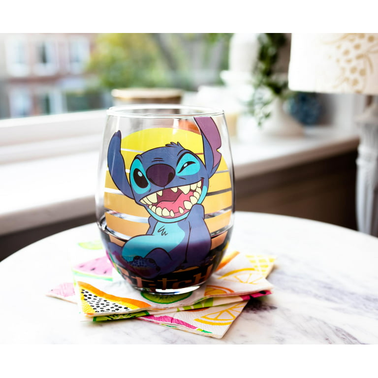Disney Lilo & Stitch Stemless Wine Glass Set