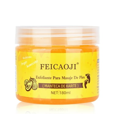 180ml Foot Scrub Foot Care Herbal Massage Body Scrub-Exfoliating Cream Cleansing Delicate Feet Skin Shea Oil Natural Extracts 6.35oz