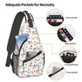 thumbnail image 3 of Lsque Summer Floral Pattern Cross Chest Bag Diagonally – Premium Durable Front Chest Sling with Adjustable Padded Strap, High-Capacity Storage, 3 of 8