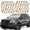 Mushroom, variant on Naloa Mushroom 2 Piece Foldable Car Sun Shades, Car Windshield Sunshade, Front Window Sunshade for Car, Truck, SUV - Small