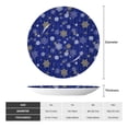 thumbnail image 2 of Gaeub Golden Snowflakes Royal Blue Print Ceramic Plate,Dinner Plates,Bone China Decorative Plates with Display Stand,Art Ceramic Ornaments for Wall Hanging Decoration-8in, 2 of 6