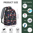 thumbnail image 6 of "Trendy Flowers Backpack - Sunflower Design School Bag for Women, Water-Resistant, Lightweight, Large Capacity for College, Office & Daily Use", 6 of 6