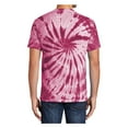 thumbnail image 2 of Mafoose Men's Short Sleeve Tie-Dye Male Cotton T-Shirts Maroon L, 2 of 6