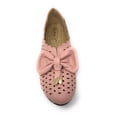 thumbnail image 3 of Victoria K Women's Diamond Cut Out With Embossed Bow Ballerina Flats, 3 of 5