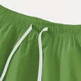 thumbnail image 5 of KPOPLK Mens 5 Inch Linen Shorts - Casual Elastic Waist Drawstring Summer Beach Shorts with Pocket(AG,L), 5 of 8