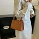 thumbnail image 1 of Bolso de Hombro, Bolso de Mano, Bolsa Tote, Bolso de Mensajero con Correa Ajustable, Estilo Casual en Negro, Blanco, Caqui, Marrón, 22.5 x 16 x 9.5 cm para Trabajo, Viaje, Uso Diario, 1 of 7