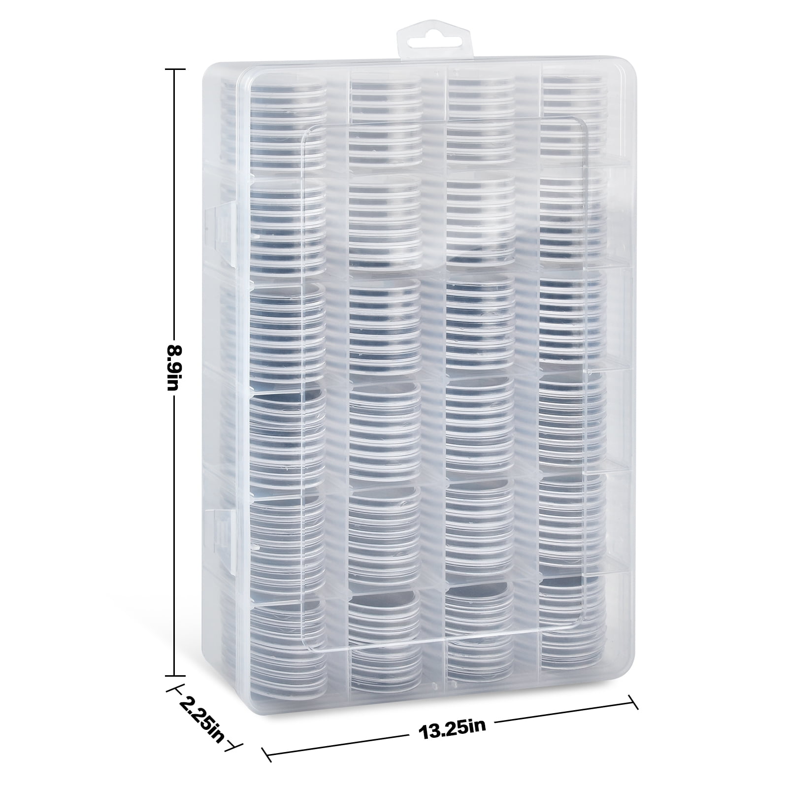 96 Pieces 46mm Coin Capsules, with Foam Gasket and Plastic Storage Org –  PAIYULE