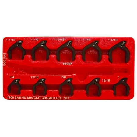 

SAE Shockit Crows Foot Set - 10 Piece