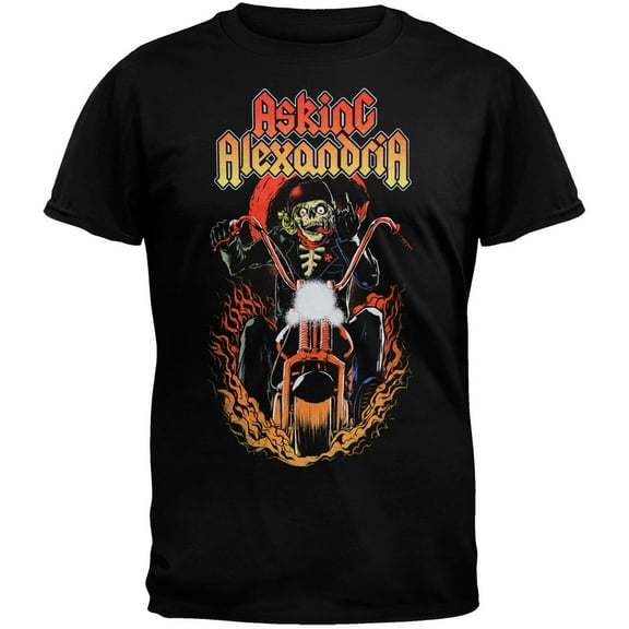 Asking Alexandria Men's Ride For Death Soft Short Sleeve T Shirt